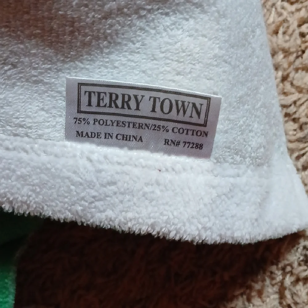 Green and Yellow Beach Towel